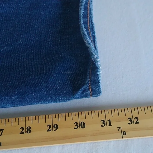 Madewell Womens Baggy Straight Jeans Size 31 medium wash Style NH643 - Picture 15 of 16